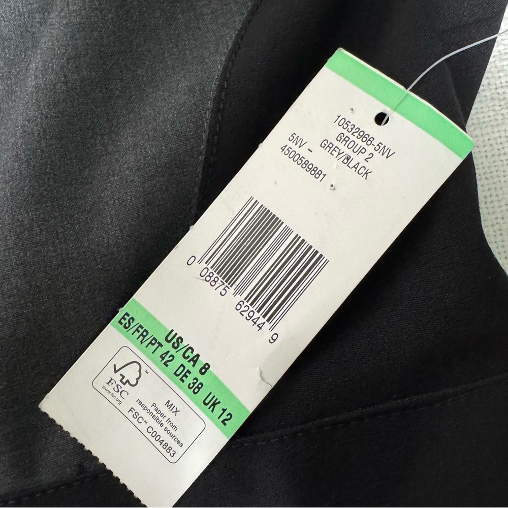 Jones New York NWT Black Gray Sleeveless Career Business Dress A-Line Sz 8 - Picture 10 of 10